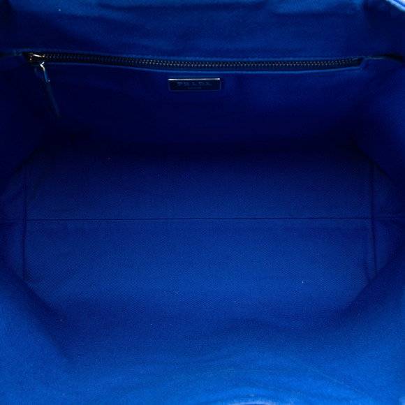 Pre-Loved Prada Medium Canvas Logo Drill Satchel - Picture 5 of 11